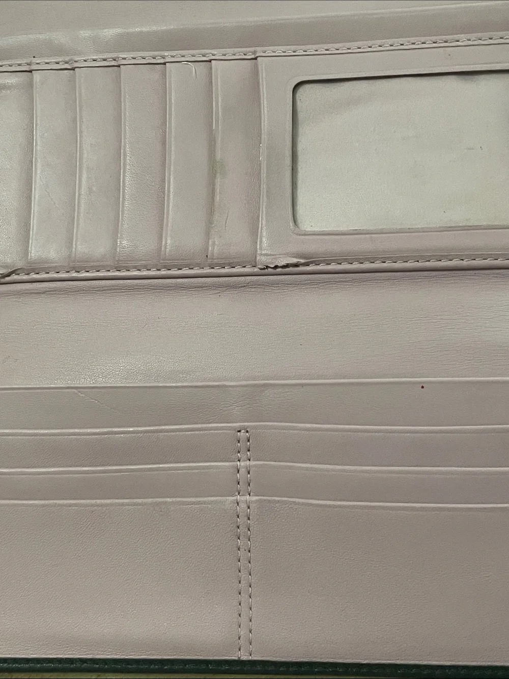 Coach Black Leather Wallet with Contrast Stitching